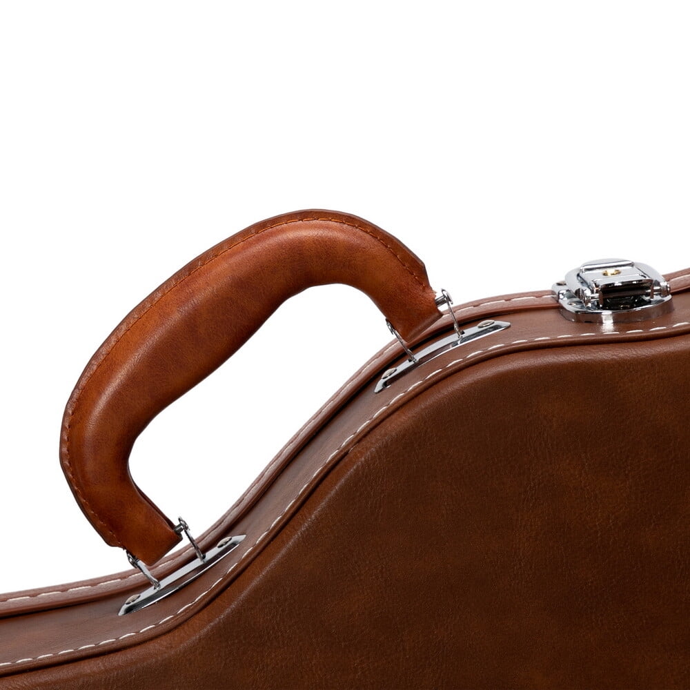 AW Electric Guitar Hard Case for GLP Style Guitar Hard-Shell Bulge Surface Brown