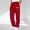 (Casual 19)Red, variant on DayScoop Mens Casual Pants Fall Joggers Fashion Loose Breathable Solid Color Sports Pocket Full Length Sweatpants