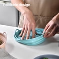 thumbnail image 3 of HomeLife Foldable Silicone Baking Pan Heat-Resistant Handles Space-Saving Round Frying Pot Pad Pan Kitchen Supply, 3 of 13