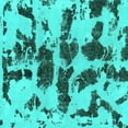 thumbnail image 1 of Ahgly Company Machine Washable Indoor Square Abstract Turquoise Blue Modern Area Rugs, 6' Square, 1 of 4