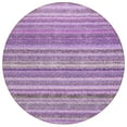 thumbnail image 2 of Addison Rugs Chantille Indoor/Outdoor Transitional Stripes Purple Washable Round Rug, 8' x 8', 2 of 6