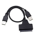 thumbnail image 1 of Matsuzay Adaptador de Cable USB 2,0 a SATA de 22 pines, convertidor de líneas HDD SSD de 2,5 pulgadas, disco duro externo SSD HDD de 22 pines Sata III Teléfono y Comunicación, 1 of 8