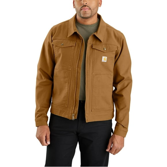 Chaqueta Carhartt Rugged Flex Relaxed Fit Duck para hombre, color marrón