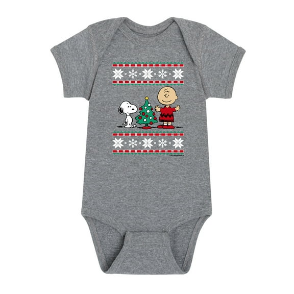 Peanuts - Holidays - Mini Christmas Tree From Charlie - Infant Baby One Piece