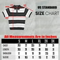 thumbnail image 2 of Mens Classic Charlie Brown Old School Striped Midweight Polo Shirt Street Casual Tshirt, 2 of 5
