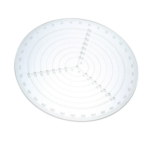 Round Center Finder Compass Clear Acrylic Lathe Centering Tool Circle Gauge for Drawing Circles Wood Turning Lathe Work Tool Circles Diameter