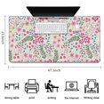 thumbnail image 5 of Long Mouse Pads for Desk,Pioneer Flower Floral Print Pattern Desk Mats on Top Of Desks, Desk Mouse Pad Extra Large with 3mm Non-Slip Base and Stitched Edge for Gaming,Office,Work,Home 47.3"x23.6", 5 of 6