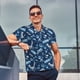 thumbnail image 4 of Fotbe Blue Bus Camiseta Polo de Golf para Hombre con Estampado – Camisa Deportiva Transpirable con Cuello Abotonado-Large, 4 of 6