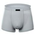 thumbnail image 4 of Men's Underwear Briefs Solid Color Breathable Mid Rise Shorts Underpants, 4 of 4
