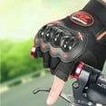 thumbnail image 4 of XINQIHANG Motorcycle Fingerless Gloves, 4 of 7