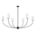 thumbnail image 2 of 3040-62MB-Z-Lite-Shannon - 6 Light Chandelier In Traditional Style-25.75 Inches Tall and 62 Inches Wide-Matte Black Finish, 2 of 2
