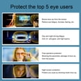 thumbnail image 4 of Gafas de bloqueo de rayos azules gafas de lectura con lentes amarillas antideslizantes reducen la tensión ocular de la migraña marco resistente protección UV ligeras ANGGREK Otros, 4 of 8