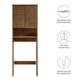 thumbnail image 2 of Render Over the Toilet Bathroom Storage Cabinet in Walnut, 2 of 9