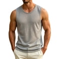 thumbnail image 3 of Dagugfen Workout Tank Tops for Men Mesh Breathable Regular Fitted Sleeveless Crew Neck Basic Layer Tops Summer Outdoor Activewear Tanks, 3 of 7