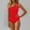 Red, variant on YEAHITCH Woman's Swimsuit,Juniors Swimsuit,Clearance Swimsuit,One-Piece,One Shoulder,Mid WaistPink,S (US:4)