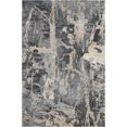 thumbnail image 2 of Nourison Fusion Abstract Grey 4' x 6' Area Rug, (4x6), 2 of 8