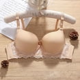 thumbnail image 2 of Kaemgyyd Women Bralette Cute Bow Lace Full Coverage Bra Adjustable Strap Padded No Underwire Bra with Lift and Support, 2 of 4