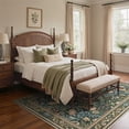 thumbnail image 3 of KUETH 5'x7' Vintage Floral Area Rugs for Living Room, Non Slip Machine Washable Forest Bird Rug, Low Pile Print Rug for Bedroom Dining Room Home Office, 3 of 10