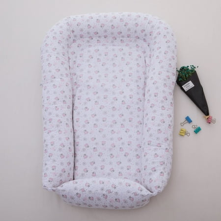 Portable Infant Lounger Bassinet Nest Bed Co-Sleeping Baby Girl Cow