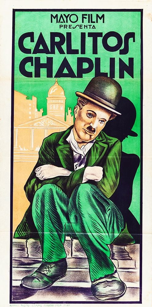 12"x14"Charlie Chaplin poster Paintings HD Print on Canvas Home Decor Wall Art 