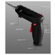 thumbnail image 3 of Household Electric Screwdriver Rechargeable Cordless Impact Drill Mini Cordless Electric Drill Screwdriver Set, 3 of 5