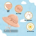 thumbnail image 4 of Protective Baby Bucket Sun Hat With UPF 50+ Protection Adjustable Infant Summer Beach Hats For Boy & Girl Breathable Toddler Swim Pool Play Sunhat With Wide Brim 0-12 Months Peach XS, 48 CM, 4 of 5