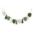 thumbnail image 3 of perfk Boho Macrame Leaves Wall Hanging Photo Display Macrame Wall Decor Leaf Tapestry Green, 3 of 8