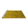 thumbnail image 2 of Ahgly Company Machine Washable Indoor Rectangle Oriental Yellow Industrial Area Rugs, 8' x 10', 2 of 4