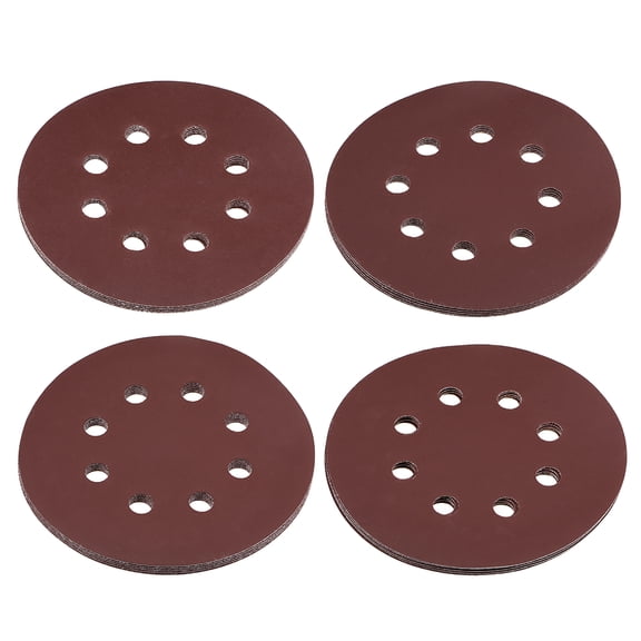 20pcs 5 Inch 8 Hole Hook and Loop Sanding Disc Set 320/400/600/800 Grit Aluminum Oxide Sandpaper
