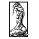 thumbnail image 1 of Cuadro Decorativo de Metal con Diseño mujer geometrica Chico, 1 of 4