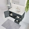 thumbnail image 3 of Sink Vanity Cabinet, White Grey Gray, Ceramic, Melamine, Modern Contemporary, Hotel Bedroom Bathroom Master Suite Guest, 3 of 9