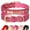Hot Pink, variant on Pet Artist Personalized Dog Collar Bling Leather Custom Pet Name ID with Rhinestone Charms