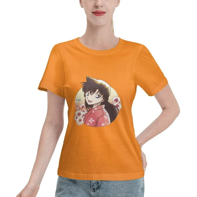 T-Shirt Basique à Manches Courtes pour Femmes Detective Conan Moriland