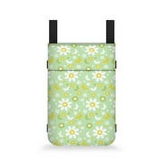 COEQINE Daisy Crutch Pouch Large Capacity Crutch Storage Bag Crutch Carrying Case Lightweight Forearm Crutch Bag Pouch Adjustable Walking Cane Pouch for Women Girls