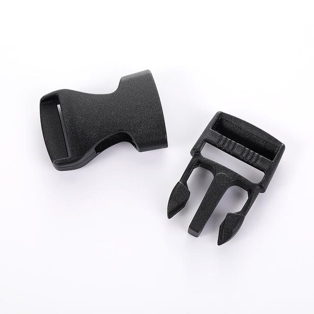 Paquete de 6 hebillas de 1 ", hebillas de liberación lateral rápida, doble ajustable, sin costura, Clips, broches, reemplazo de plástico resistente para correas de nailon