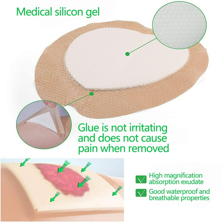 decubitus dressing Amazon.com: EalionMed Silicone Foam Dressing with Gentle Adhesive Border 4''x4'', 10 Pack, Painless Removal High Absorbency Bed Sore Wound Bandage for Pressure Sore, Leg Ulcer, Diabetic Ulcer : Health & Household