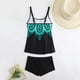 thumbnail image 4 of Trajes de Baño Bikini de Mujer Traje de Baño Conservador de Impresión Grande, Camisola sin Mangas de Cuello en V Traje de Playa de Verano, 4 of 6