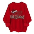 thumbnail image 4 of JFGHDG Christmas Sweatshirts Womens Long Sleeve Tops Womens Sweatshirt Graphic Hoodies Womens Fall Tops Crewneck Sweatshirt Red L, 4 of 5