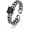 Square-cut, variant on 925 Sterling Silver Vintage Oxidized Style Black Onyx Adjustable Ring Casual Jewelry Gifts for Women