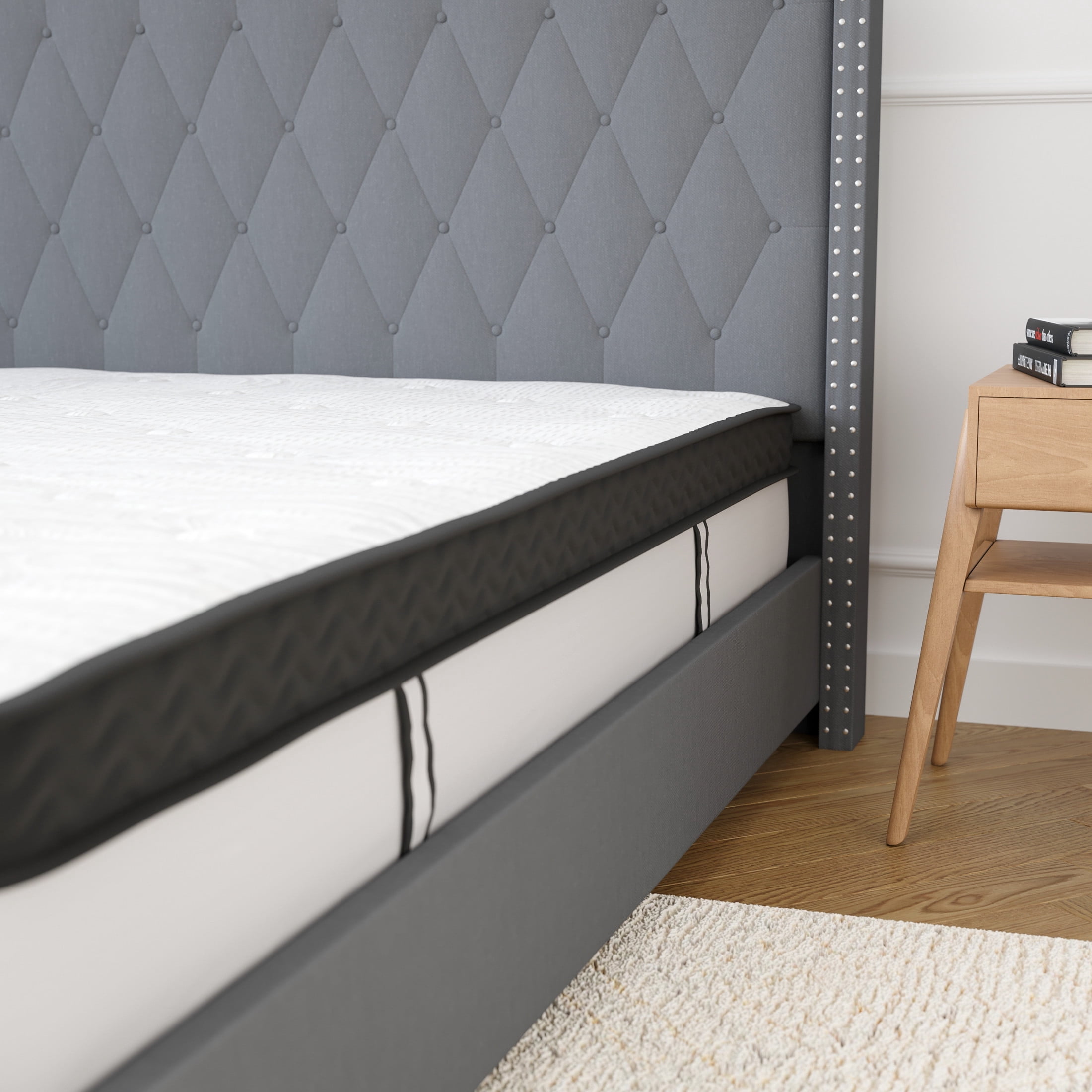 Merrick Lane 12" Hybrid Mattress Pocket Spring and Memory Foam, Full