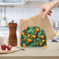thumbnail image 2 of Yayeee Napkin Holder for Table Kitchen Paper Tissue Organization, Orange Tree Pattern, 2 of 8