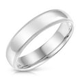 thumbnail image 2 of Ioka - 14k Solid White Gold 5mm Comfort Fit Milgrain Traditional Wedding Band Ring - size 7.5, 2 of 5