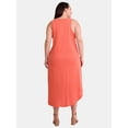 thumbnail image 3 of Terra & Sky Women's Plus Size Cotton Tank Dress, Sizes 0X-5X, 3 of 4