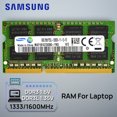 thumbnail image 1 of Laptop Memory DDR3L 1.35V / DDR3 1.5V 1333 1600 MT/s MHz 4GB 8GB RAM 204pin SO-DIMM Memory Stick for Laptop Notebook 8G DDR3 1.5V 1333, 1 of 5