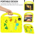 thumbnail image 5 of ELEHOLD Case for Apple iPad Air 11 (2024)/pro11 2024, Fun Animal Design EVA Durable Case with Handle & Stand & Strap, Easy Carry for Children,Yellow, 5 of 9