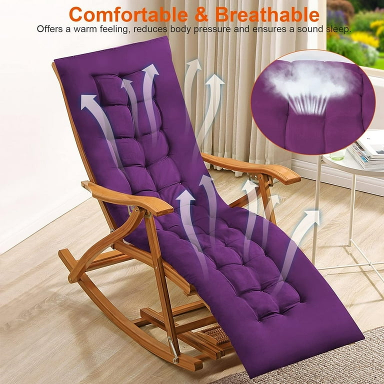 Lounge Chair Cushions Chaise Lounger Cushion Soft Sofa Mat Long