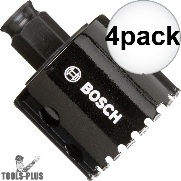 Bosch HDG3 3" Diamond Grit Hole Saw 4Pack