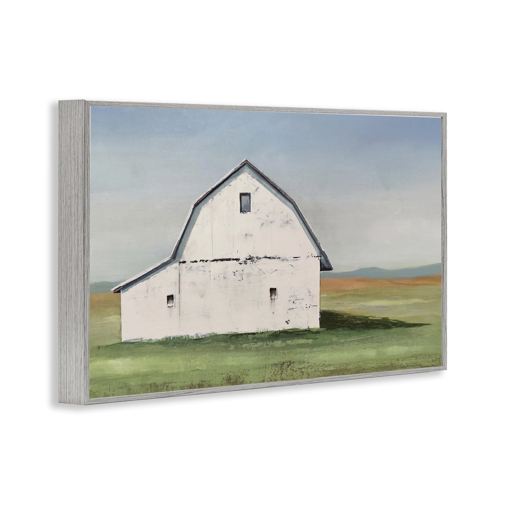 Stupell Industries Weathered and Wise Barn Gray Framed Giclee Art, design by Max Maxx