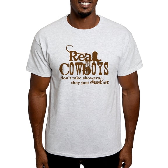CafePress - Real Cowboys Light T Shirt - Men's Classic Graphic T-Shirt