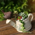 thumbnail image 2 of Mdesiwst Multifunctional Flower Pot Hand-crafted Resin Adding Vitality Bird Shower Plant Pot Garden Supplies, 2 of 8